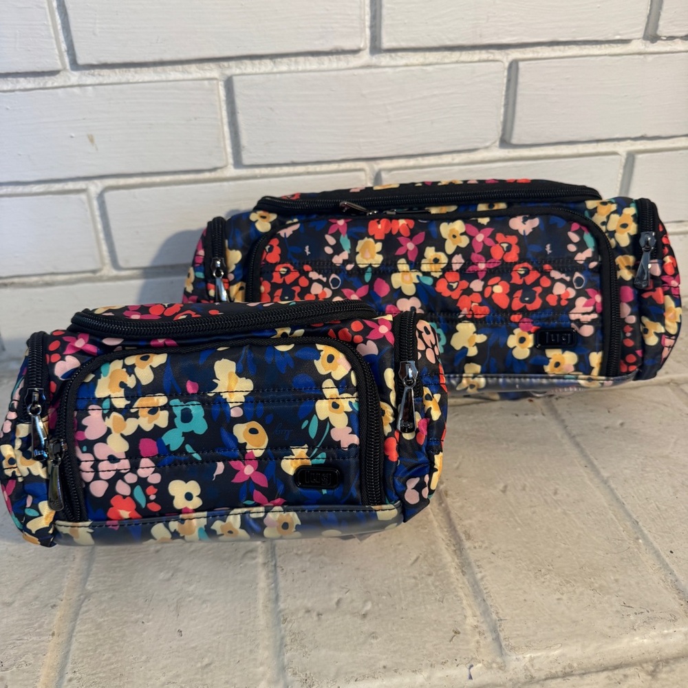 Lug Trolley + Mini Trolly Cosmetic Case Makeup Bags BUNDLE of 2 Travel Packable - Picture 2 of 14